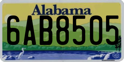AL license plate 6AB8505