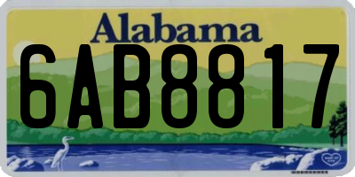 AL license plate 6AB8817