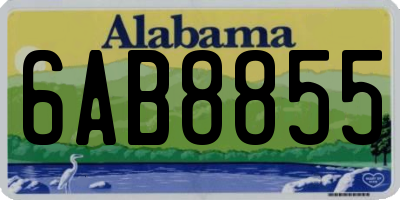 AL license plate 6AB8855