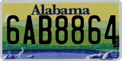 AL license plate 6AB8864
