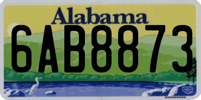 AL license plate 6AB8873