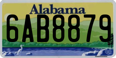 AL license plate 6AB8879