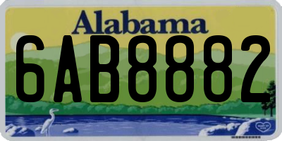 AL license plate 6AB8882