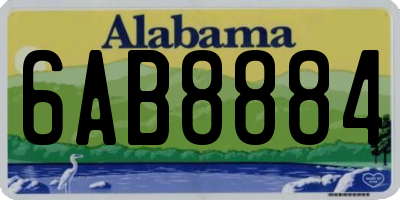 AL license plate 6AB8884