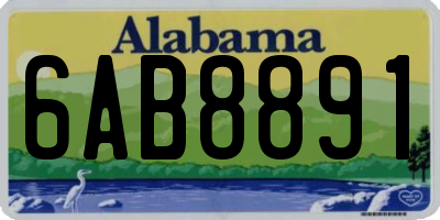 AL license plate 6AB8891