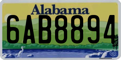 AL license plate 6AB8894