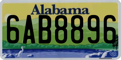 AL license plate 6AB8896