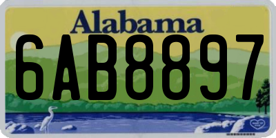 AL license plate 6AB8897
