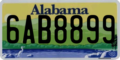 AL license plate 6AB8899