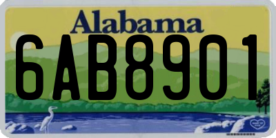 AL license plate 6AB8901