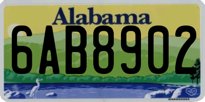 AL license plate 6AB8902
