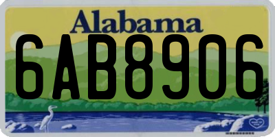 AL license plate 6AB8906