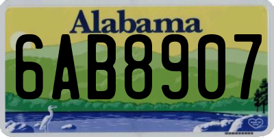 AL license plate 6AB8907
