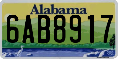 AL license plate 6AB8917