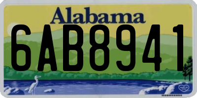 AL license plate 6AB8941