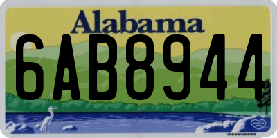 AL license plate 6AB8944