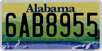 AL license plate 6AB8955