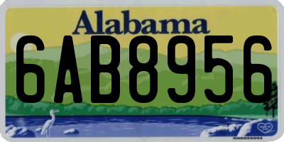 AL license plate 6AB8956