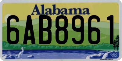 AL license plate 6AB8961