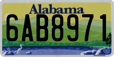 AL license plate 6AB8971