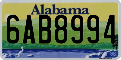 AL license plate 6AB8994