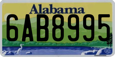 AL license plate 6AB8995