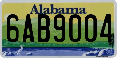 AL license plate 6AB9004