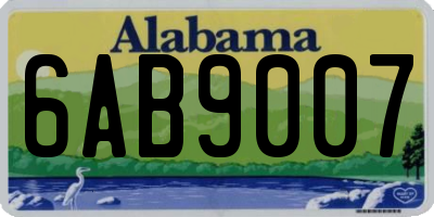 AL license plate 6AB9007