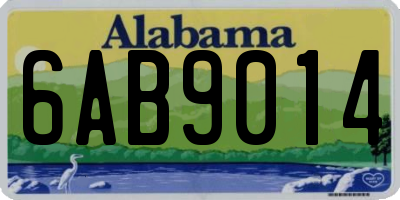 AL license plate 6AB9014