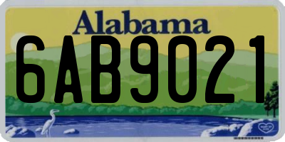 AL license plate 6AB9021