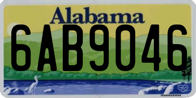 AL license plate 6AB9046