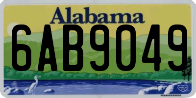 AL license plate 6AB9049