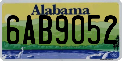 AL license plate 6AB9052