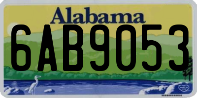 AL license plate 6AB9053