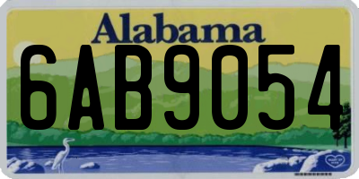 AL license plate 6AB9054
