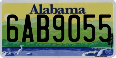 AL license plate 6AB9055