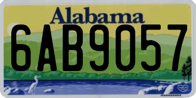 AL license plate 6AB9057