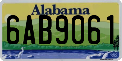AL license plate 6AB9061