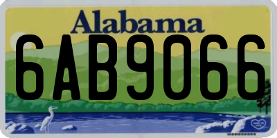 AL license plate 6AB9066