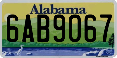 AL license plate 6AB9067