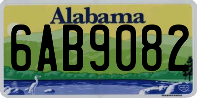AL license plate 6AB9082