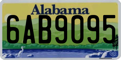 AL license plate 6AB9095