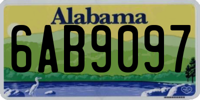 AL license plate 6AB9097