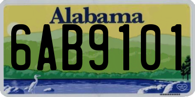 AL license plate 6AB9101