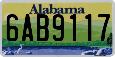 AL license plate 6AB9117