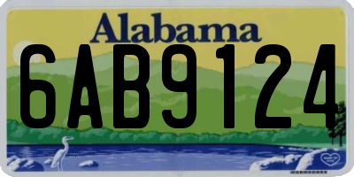 AL license plate 6AB9124