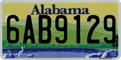 AL license plate 6AB9129