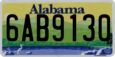 AL license plate 6AB9130