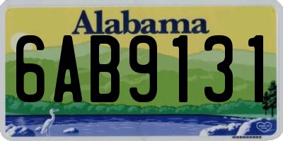 AL license plate 6AB9131