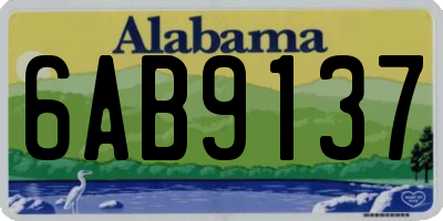 AL license plate 6AB9137